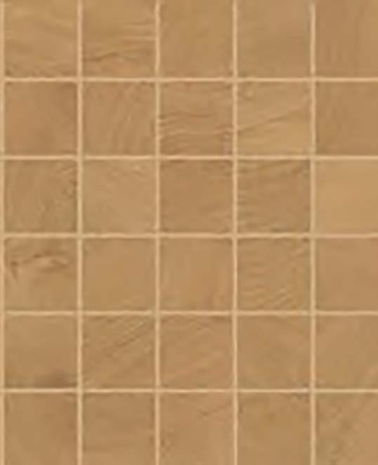Mosaïque 5×5 effet bois pour surfaces texturées Mosaïque 5×5 en céramique effet bois formant une trame régulière et texturée pour surfaces architecturales